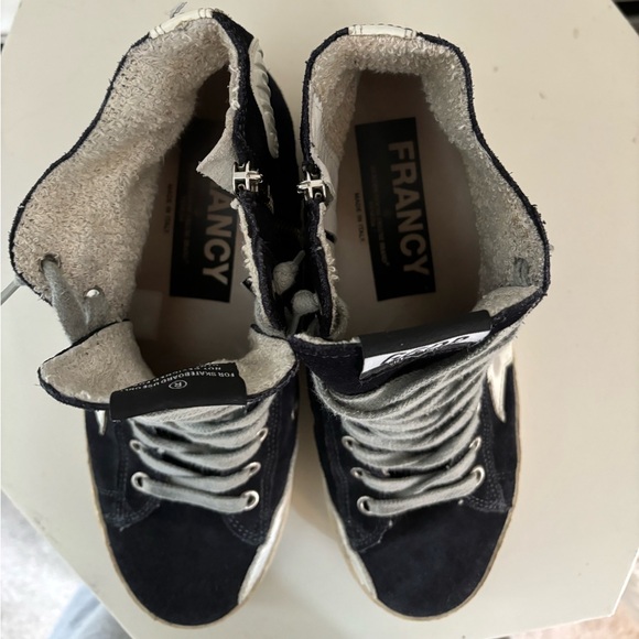 GOLDEN GOOSE Francy sneakers in leather with leather star and heel tan - Picture 5 of 7